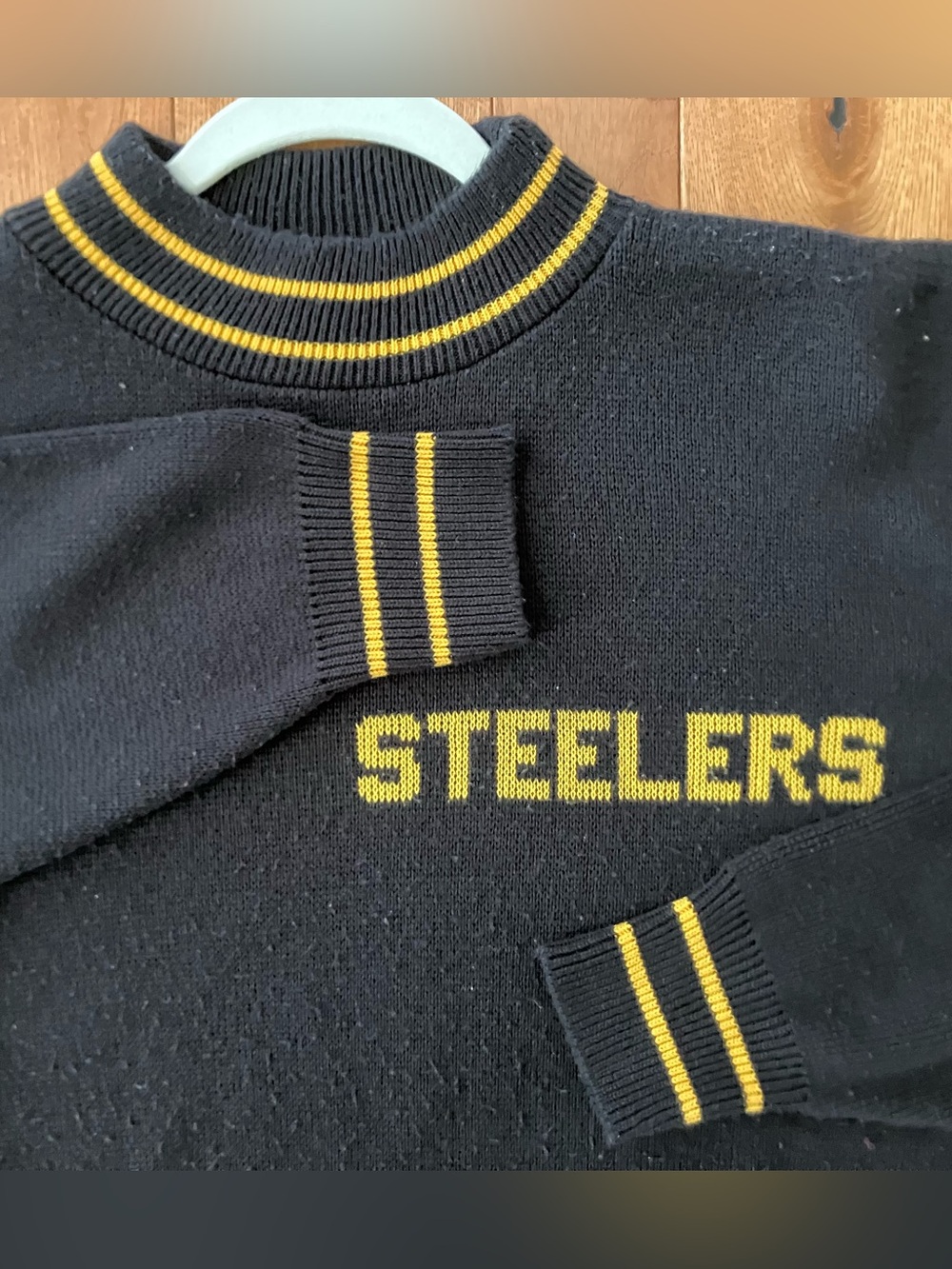 Vintage NFL Cliff Engle Pro Line Pittsburgh Steelers Wool Sweater Men’s L 1980s